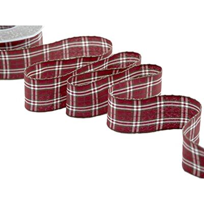 Furlanis Classic Tartan, Decorative Ribbon, Gift, Christmas Packing, Wedding, Party, Made in Italy Amaranth, 40 mm x 20 m Furlanis Classic Tartan, Decorative Ribbon, Gift, Christmas Packing, Wedding, Party, Made in Italy Amaranth, 40 mm x 20 m