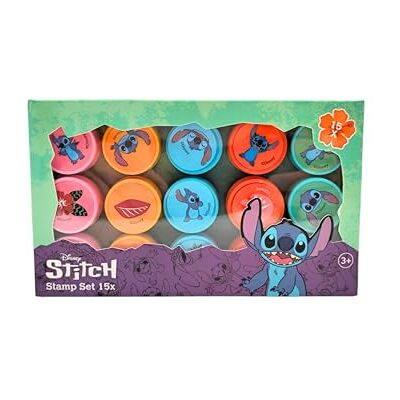 Disney Stitch Sticker Set 15 Stamps Sticker Sheets Kids Kids stamps inspired by Stitch to decorate paper, cards and craft projects, a craft kit and gift idea for Stitch fans 3+ Disney Stitch Sticker Set 15 Stamps Sticker Sheets Kids Kids stamps inspired by Stitch to decorate paper, cards and craft projects, a craft kit and gift idea for Stitch fans 3+