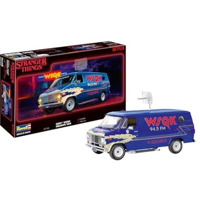Revell 07732 "Stranger Things GMC WSQK Squawk Van 1:25 Scale Unbuilt/Unpainted Plastic Model Kit Revell 07732 "Stranger Things GMC WSQK Squawk Van 1:25 Scale Unbuilt/Unpainted Plastic Model Kit