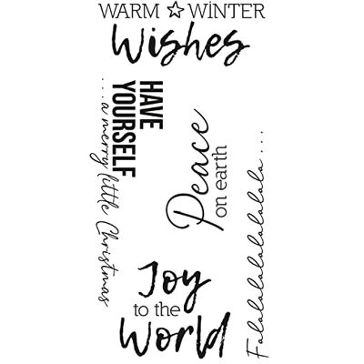 Sizzix Clear Stamps 5PK Festive Sentiments #1 by Olivia Rose Sizzix Clear Stamps 5PK Festive Sentiments #1 by Olivia Rose