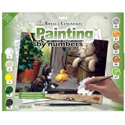 Royal & Langnickel PJL25 Three Buddies Painting by Numbers Kit Royal & Langnickel PJL25 Three Buddies Painting by Numbers Kit
