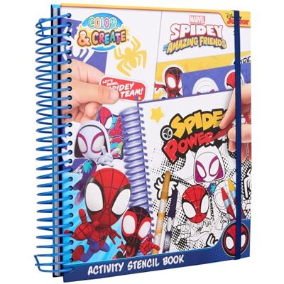 Disney Spidey and Friends Creative Sticker & Stencil Colouring Set Fun Activity Book for Kids Age 3+ (SP24356) Disney Spidey and Friends Creative Sticker & Stencil Colouring Set Fun Activity Book for Kids Age 3+ (SP24356)