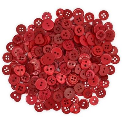 celloexpress Tiny Buttons Single Colours Small Sizes Mini Crafts Sewing Card Embellishments (Red, Pack of 250g) celloexpress Tiny Buttons Single Colours Small Sizes Mini Crafts Sewing Card Embellishments (Red, Pack of 250g)