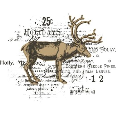 Sizzix Clear Stamp w/Framelit Die Reindeer Mix Cluster by 49 and Market Sizzix Clear Stamp w/Framelit Die Reindeer Mix Cluster by 49 and Market
