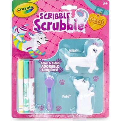 CRAYOLA Scribble Scrubbie Pets 6/Pkg-Cat & Dog CRAYOLA Scribble Scrubbie Pets 6/Pkg-Cat & Dog