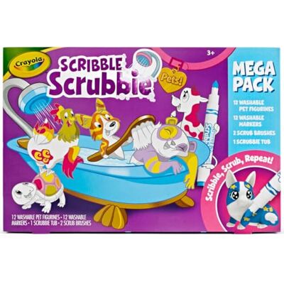 CRAYOLA Sribble Scrubbie Pets Mega Set 2.0, Color & Wash Creative Toy, Online for Kids, Age 3, 4, 5, 6 CRAYOLA Sribble Scrubbie Pets Mega Set 2.0, Color & Wash Creative Toy, Online for Kids, Age 3, 4, 5, 6