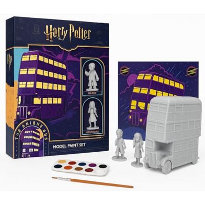 Harry Potter Knight Bus Paint Your Own Model Set – Official Wizarding World Craft Kit with Bus, Harry & Hermione Figures, 12 Paints, Brush, Stickers & Display Scene – Creative Gift for Kids & Adults Harry Potter Knight Bus Paint Your Own Model Set – Official Wizarding World Craft Kit with Bus, Harry & Hermione Figures, 12 Paints, Brush, Stickers & Display Scene – Creative Gift for Kids & Adults