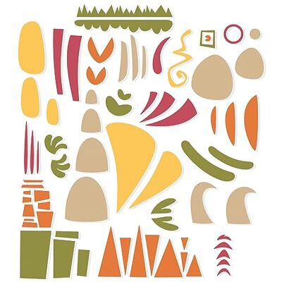 Sizzix Thinlits Die Set 5PK Infinite Doodles #1 666523 Metal, Wafer-Thin Cutting Dies for Scrapbooking, Embossing, Journalling Sizzix Thinlits Die Set 5PK Infinite Doodles #1 666523 Metal, Wafer-Thin Cutting Dies for Scrapbooking, Embossing, Journalling