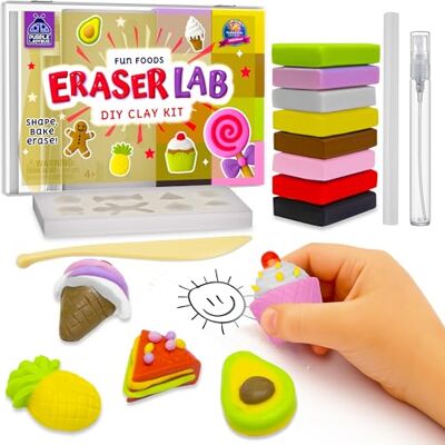 PURPLE LADYBUG Eraser Lab DIY Clay Kit, Food-Themed, Kids Aged 4+ STEAM Activity PURPLE LADYBUG Eraser Lab DIY Clay Kit, Food-Themed, Kids Aged 4+ STEAM Activity