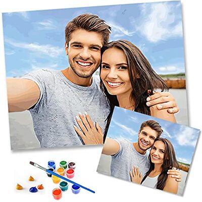 Lehaha Personalised Paint by Numbers Craft Kits for Adults Children,customised Your Own Photos Canvas Oil Painting for Kids and animals-40x50 cm (No Frame) Lehaha Personalised Paint by Numbers Craft Kits for Adults Children,customised Your Own Photos Canvas Oil Painting for Kids and animals-40x50 cm (No Frame)