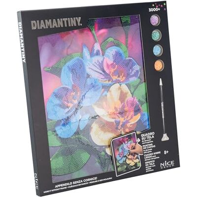 DIAMANTINY Paint by Numbers Orchid 96563, Multicoloured, 32 x 30 x 2 cm DIAMANTINY Paint by Numbers Orchid 96563, Multicoloured, 32 x 30 x 2 cm