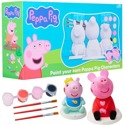 Get Trend Peppa Pig Paint Your Own Set for Kids & Girls, Plaster Figurines, Watercolours & Paint Brushes Set, DIY Arts & Crafts, Fun Gifts for Girls (Multi Peppa Pig) Get Trend Peppa Pig Paint Your Own Set for Kids & Girls, Plaster Figurines, Watercolours & Paint Brushes Set, DIY Arts & Crafts, Fun Gifts for Girls (Multi Peppa Pig)