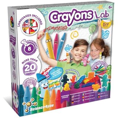 Science4you Make Your own Wax Crayons for Kids Age 6+ – Make More 20 Pencils with Fun Shapes: Paint Sticks, Dinosaur, Unicorn, Creative & Colouring Educational Kit, Gift for Boys & Girls Age 6 7 8 9+ Science4you Make Your own Wax Crayons for Kids Age 6+ – Make More 20 Pencils with Fun Shapes: Paint Sticks, Dinosaur, Unicorn, Creative & Colouring Educational Kit, Gift for Boys & Girls Age 6 7 8 9+