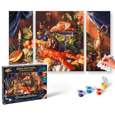 Schipper 609260864 Painting by Numbers Still Life Painting Pictures for Adults Including Brush and Acrylic Paints Triptych 50 x 80 cm Schipper 609260864 Painting by Numbers Still Life Painting Pictures for Adults Including Brush and Acrylic Paints Triptych 50 x 80 cm