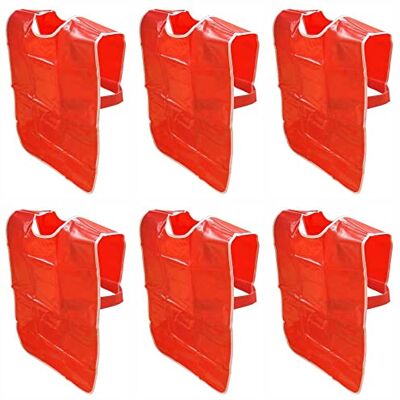 3 Ace Crafts 6 Pcs Waterproof Kids Apron (Red) Adjustable Cooking Aprons, Adjustable Child Aprons, Cooking Painting for Boys & Girl's 3 Ace Crafts 6 Pcs Waterproof Kids Apron (Red) Adjustable Cooking Aprons, Adjustable Child Aprons, Cooking Painting for Boys & Girl's