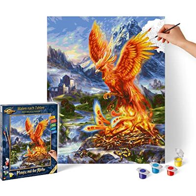 Schipper 609130870 Painting by Numbers Phoenix from the Ashes Painting Pictures for Adults with Brush and Acrylic Paints 40 x 50 cm Schipper 609130870 Painting by Numbers Phoenix from the Ashes Painting Pictures for Adults with Brush and Acrylic Paints 40 x 50 cm