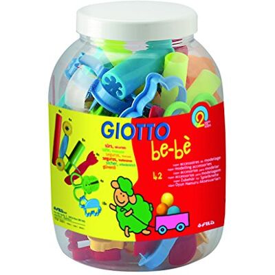 GIOTTO be-bè Kids Modelling Dough Accessories Set 42 Dough Accessories, Assorted Colours, For School & Home GIOTTO be-bè Kids Modelling Dough Accessories Set 42 Dough Accessories, Assorted Colours, For School & Home