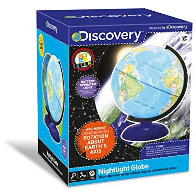 Discovery Kids Discovery TDK36 Night Light 20cm Illuminate Globe, Multi (Globe stand color may differ) Discovery Kids Discovery TDK36 Night Light 20cm Illuminate Globe, Multi (Globe stand color may differ)