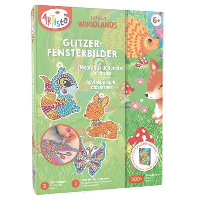 ARTISTA 9301944 Craft Set, Glitter Window Pictures, Creative Set in Practical Storage Box, DIY Kit for Children from 6 Years ARTISTA 9301944 Craft Set, Glitter Window Pictures, Creative Set in Practical Storage Box, DIY Kit for Children from 6 Years