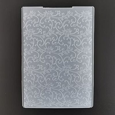 WooYangFun 1PC Vine Flower Background Embossing Folder for Card Making Floral DIY Plastic Scrapbooking Photo Album Card Paper DIY Craft Decoration Template Mold WooYangFun 1PC Vine Flower Background Embossing Folder for Card Making Floral DIY Plastic Scrapbooking Photo Album Card Paper DIY Craft Decoration Template Mold