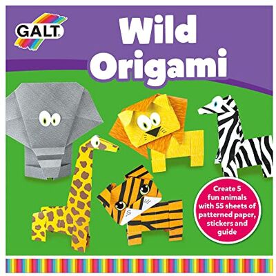 Galt Toys, Wild Origami Book, Origami for Children, 55 Origami Paper Sheets, Stickers and Guide, Ages 7 Years Plus Galt Toys, Wild Origami Book, Origami for Children, 55 Origami Paper Sheets, Stickers and Guide, Ages 7 Years Plus