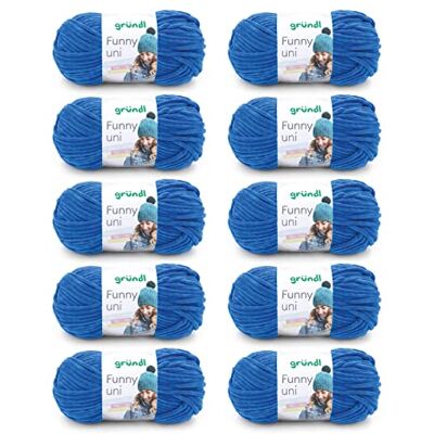 Gründl Funny uni velour yarn - Yarn Gründl Funny uni velour yarn - Yarn