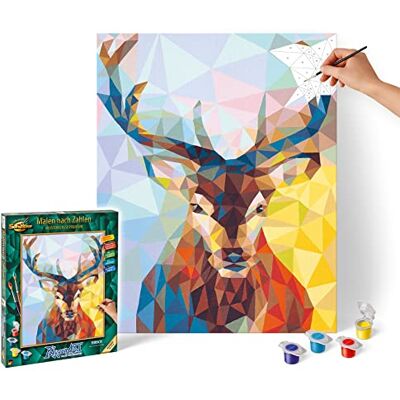 Schipper 609460737 Polygon Art Stag Paint By Numbers Board Schipper 609460737 Polygon Art Stag Paint By Numbers Board