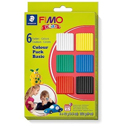 Fimo STAEDTLER 8032 01 Kids Super Soft Modelling Clay Assorted Basic Colours (Pack of 6 Blocks) Fimo STAEDTLER 8032 01 Kids Super Soft Modelling Clay Assorted Basic Colours (Pack of 6 Blocks)