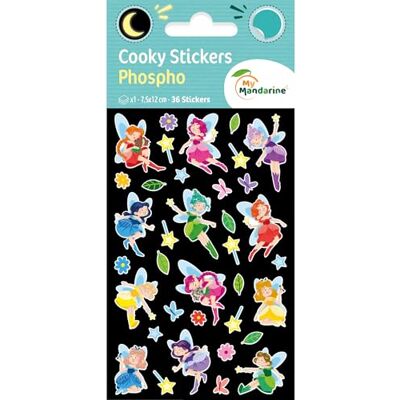 Maildor CY166Cpack Cooky 3D Stickers LOT of 10 Sheets 12x8 cm PHOSPHORESCENTS 360 Stickers Fairy Children's Creative and Leisure Activity DIY Maildor CY166Cpack Cooky 3D Stickers LOT of 10 Sheets 12x8 cm PHOSPHORESCENTS 360 Stickers Fairy Children's Creative and Leisure Activity DIY