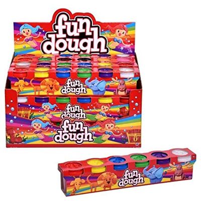 HTI Play Dough 6 Pack 6 Colors Age 3+ HTI Play Dough 6 Pack 6 Colors Age 3+