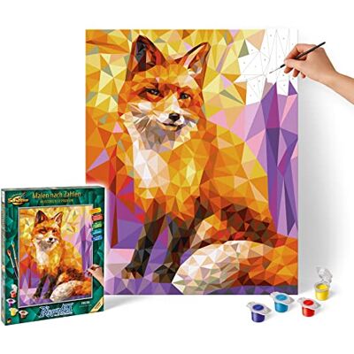 Schipper 609130863 Paint by Numbers Polygon Art Fox Painting Pictures for Adults Including Brush and Acrylic Paints 40 x 50 cm Schipper 609130863 Paint by Numbers Polygon Art Fox Painting Pictures for Adults Including Brush and Acrylic Paints 40 x 50 cm
