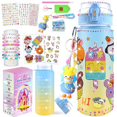 Sanilinwild Decorate Your Own Water Bottle for Gifts for Girls Christmas/Easter/Birthday Gift Ideas, Fun DIY Activity Crafts for Kids, Great Gift for Little Girl Painting Crafts Kit (Lovely Animal) Sanilinwild Decorate Your Own Water Bottle for Gifts for Girls Christmas/Easter/Birthday Gift Ideas, Fun DIY Activity Crafts for Kids, Great Gift for Little Girl Painting Crafts Kit (Lovely Animal)
