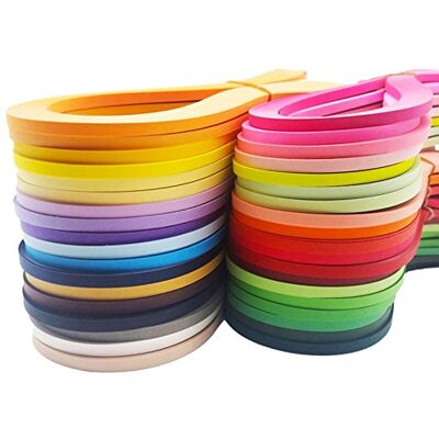 Syzopq Paper Quilling Strips DIY Decoration Gift Origami Paper Stripes Quilling Paper 30 Colors 3600pcs 54cm x5 mm Syzopq Paper Quilling Strips DIY Decoration Gift Origami Paper Stripes Quilling Paper 30 Colors 3600pcs 54cm x5 mm