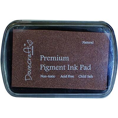 Dovecraft Essentials Premium Non Toxic Pigment Ink Pad, Natural Dovecraft Essentials Premium Non Toxic Pigment Ink Pad, Natural