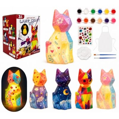 Tottshak Paint Your Own Cat Lamp Kit, Arts and Crafts for Kids Age 6 7 8 9 10 11 12 Tottshak Paint Your Own Cat Lamp Kit, Arts and Crafts for Kids Age 6 7 8 9 10 11 12