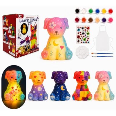 Tottshak Paint Your Own Dog Lamp Kit Gifts for Boys Girls Arts and Crafts for Kids Tottshak Paint Your Own Dog Lamp Kit Gifts for Boys Girls Arts and Crafts for Kids