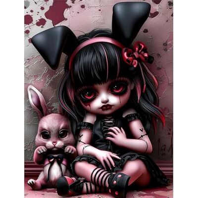 SDAFUS.. DIY Demon Paint by Number for Adults,Doll Painting Kits for Adult,Color by Numbers,Paint by Number Canvas Crafts Watercolor for Beginner Room Decor (Demon Doll) SDAFUS.. DIY Demon Paint by Number for Adults,Doll Painting Kits for Adult,Color by Numbers,Paint by Number Canvas Crafts Watercolor for Beginner Room Decor (Demon Doll)