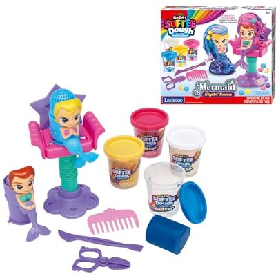 Lexibook , Mermaid Hair Salon Play Dough, Pink White Blue Yellow, CRDOUGH12 Lexibook , Mermaid Hair Salon Play Dough, Pink White Blue Yellow, CRDOUGH12