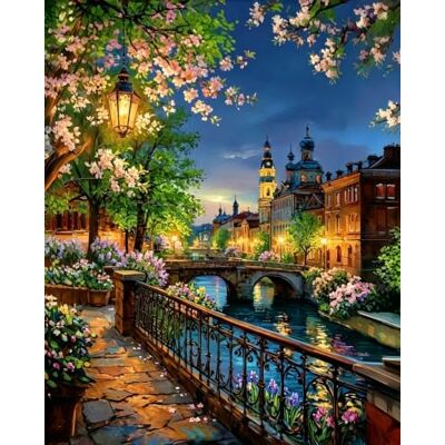 PictNoblese Paint by Numbers for Adults, City Nightscape DIY Acrylic Painting Kit Cityscape Paint by Number Kit on Canvas, Best for Beginners, Urban Night Wall Decor, Relaxing Creative Hobby & Gift PictNoblese Paint by Numbers for Adults, City Nightscape DIY Acrylic Painting Kit Cityscape Paint by Number Kit on Canvas, Best for Beginners, Urban Night Wall Decor, Relaxing Creative Hobby & Gift