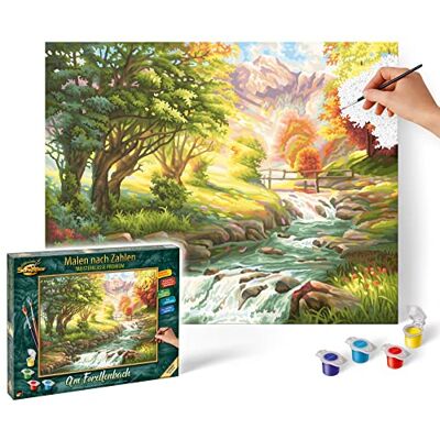 Schipper 609130412 "The Trout Brook" Paint By Numbers Board Schipper 609130412 "The Trout Brook" Paint By Numbers Board