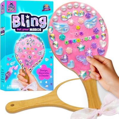PURPLE LADYBUG Bling Out Your Mirror DIY Craft Kit for Kids -Decorate Your Own Wooden Mirror 6 7 8 9 10 Year Old Gifts for Girls Crafts Gift Set for Girls Ages 6+ Birthday Presents Girl Toy Gifts for Kids PURPLE LADYBUG Bling Out Your Mirror DIY Craft Kit for Kids -Decorate Your Own Wooden Mirror 6 7 8 9 10 Year Old Gifts for Girls Crafts Gift Set for Girls Ages 6+ Birthday Presents Girl Toy Gifts for Kids