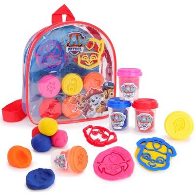 Toyland ® 22cm (8.6") Paw Patrol Kids Dough Backpack Set – 5 Tubs of Dough & 4 Cutters Included Paw Patrol Toys Toyland ® 22cm (8.6") Paw Patrol Kids Dough Backpack Set – 5 Tubs of Dough & 4 Cutters Included Paw Patrol Toys