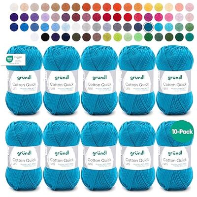 Gründl Cotton Quick Uni Petrolej Yarn - Knitting & Crochet - Cotton Gründl Cotton Quick Uni Petrolej Yarn - Knitting & Crochet - Cotton
