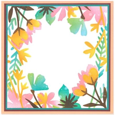 Sizzix Layered Stencils-Botanical Border, White, One Size, 15.19 cm Sizzix Layered Stencils-Botanical Border, White, One Size, 15.19 cm