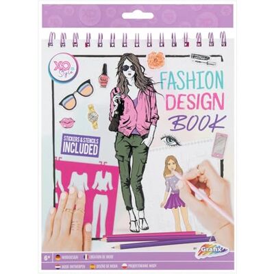 Grafix Fashion Design Book 36 Pages Stencil and Sticker Grafix Fashion Design Book 36 Pages Stencil and Sticker
