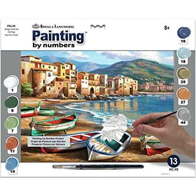Royal & Langnickel Spiaggia Della Citta Ville Plage Playa de la Ciudad Painting By Numbers Adults & Kits DIY Paint Activity Kit Royal & Langnickel Spiaggia Della Citta Ville Plage Playa de la Ciudad Painting By Numbers Adults & Kits DIY Paint Activity Kit