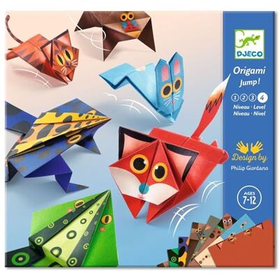 Djeco DJ08702 Origami Jumping Animals 24 Origami Sheets Djeco DJ08702 Origami Jumping Animals 24 Origami Sheets
