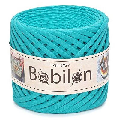 Bobilon Cotton T-Shirt Yarn 100 Meters Tiffany Color 5-7mm Thick Ribbon Yarn Perfect Skein of Jersey Yarn Home Decor Yarn Bobilon Cotton T-Shirt Yarn 100 Meters Tiffany Color 5-7mm Thick Ribbon Yarn Perfect Skein of Jersey Yarn Home Decor Yarn