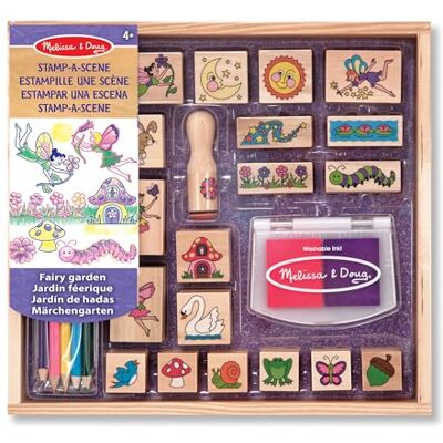 Melissa & Doug Stamp-a-Scene-Fairy Garden Arts & Crafts Age 4+ Gift for Boy or Girl Melissa & Doug Stamp-a-Scene-Fairy Garden Arts & Crafts Age 4+ Gift for Boy or Girl