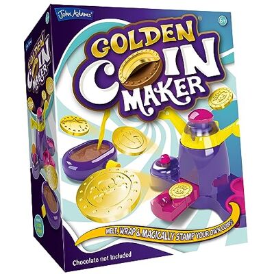 John Adams Golden Coin Maker Melt, Wrap & Stamp Your Own Golden Chocolate Coins 12 Stamp Choices Food Craft Treats Age 6+ Kids Gift Idea For Birthday & Christmas Chocolate Not Included John Adams Golden Coin Maker Melt, Wrap & Stamp Your Own Golden Chocolate Coins 12 Stamp Choices Food Craft Treats Age 6+ Kids Gift Idea For Birthday & Christmas Chocolate Not Included